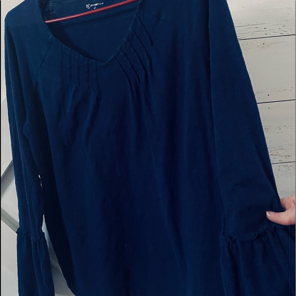 Womens navy casual top